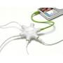 Belkin RockStar 5-Jack Multi Headphone Audio Splitter (Light Green)