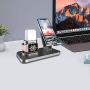 Fingic 3 in 1 Charging Station for Apple Watch, Airpods Charger Stand for Apple Watch Charging Stand for AirPods/iWatch Series 4/3/2/1 and iPhone 11/11 Pro Max/X/XS/XR/Xs Max/8/8 Plus/iPad, Space Gray
