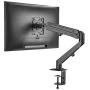 AVLT Single 14.3 lbs Monitor Desk Stand - Mount Computer Monitor on Full Motion Adjustable Arm - Organize Your Work Surface with Ergonomic Viewing Angle VESA Monitor Mount
