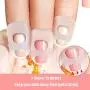 Anti-slip Silicone Fingertip Protectors Guitar Finger Guards 5 Sizes Finger Protection Covers Caps for Stringed Instruments Guitar Mandolin Bass Counting Sewing, 5 Sizes (Transparent)
