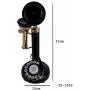 RETAILHOOKS Antique Replica Rotery Dial Home Decor Candlestick Functional Brass Finish Desk Telephone