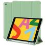 iPad 8th Generation/7th Gen Case with Pencil Holder, 10.2 Inch iPad Case for Kids, Slim Trifold Stand Full Body Protective Smart Cover for iPad 8 Gen 2020 & 7 Gen 2019 - Green