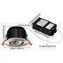 TORCHSTAR 3 Inch Gimbal LED Dimmable Recessed Light with J-Box, 7W (50W Eqv.) 500lm, Airtight, ETL/Energy Star/JA8/Title 24 Listed, CRI 90+, 3000K Warm White, 5 Years Warranty, Satin Nickel, Pack of 6