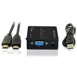 enKo products HDMI to VGA + Audio Mini Converter with High Speed