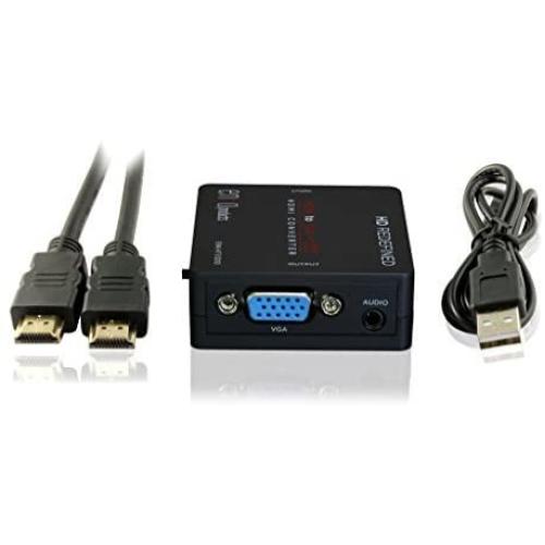 enKo products HDMI to VGA + Audio Mini Converter with High Speed