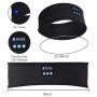 Sleep Headphones Bluetooth Headband,Upgrage Soft Sleeping Wireless Music Sport Headbands, Long Time Play Sleeping Headsets with Built in Speakers Perfect for Workout, Running, Yoga (Black)