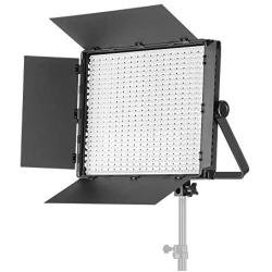 Fovitec 2-Light Ultra-Bright 1200 LED Daylight Panel Kit with Cases & Stands, 5600K, 95+ CRI, for Portraits, Product Photos, Vlogging, Video Production, Green Screen Chroma Key, & Live Streaming