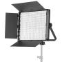 Fovitec 2-Light Ultra-Bright 1200 LED Daylight Panel Kit with Cases & Stands, 5600K, 95+ CRI, for Portraits, Product Photos, Vlogging, Video Production, Green Screen Chroma Key, & Live Streaming
