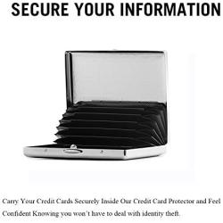 RFID Blocking Credit Card Holder/Protector - Best Metal/Pure Copper Travel Wallet/Case for Men & Women