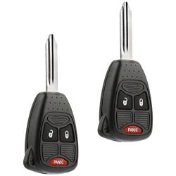 Car Key Fob Keyless Entry Remote fits Dodge Caravan and Grand Caravan/Chrysler Town Country 2004 2005 2006 2007 (M3N5WY72XX), Set of 2