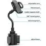 bokilino Car Cup Holder Phone Mount, Universal Adjustable Gooseneck Cup Holder Cradle Car Mount for Cell Phone iPhone 11 Pro/11 Pro Max/11/X/Xs/Xs Max/8/8Plus,Samsung,Huawei,LG, Sony, Nokia (Black)