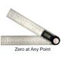 GemRed Digital Angle Finder Protractor (Stainless steel, 7inch/200mm)