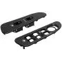 BASIKER Driver & Passenger Black Door Window Switch Panel Bezel for 2002-2010 Dodge Ram 1500 2500 3500 Front Right & Left Window Button Border Trim