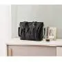 BOSTANTEN Women Leather Laptop Tote Office Shoulder Handbag Vintage Briefcase 15.6 inch Computer Work Purse Black
