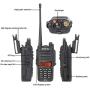 Retevis RT6 Waterproof 2 Way Radio Long Range,High Power Walkie Talkies for Adults, Dual Band 128 CH LCD Outdoor with Earpiece (2 Pack)