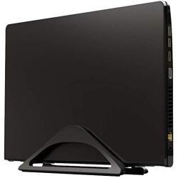HumanCentric Vertical Laptop Stand for Desks (Matte Black) | Adjustable Holder to Dock Apple MacBook, MacBook Pro, and Other Laptops to Organize Work & Home Office