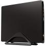 HumanCentric Vertical Laptop Stand for Desks (Matte Black) | Adjustable Holder to Dock Apple MacBook, MacBook Pro, and Other Laptops to Organize Work & Home Office