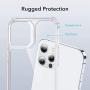 ESR Air Armor Series Case Compatible with iPhone 12 Pro Max 6.7-Inch [Shock Absorbing and Scratch Resistant] [Military Grade Protection] [Hard Back with Flexible Frame] - Frosted Frame