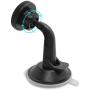 TechMatte Car Phone Mount Magnetic-Dashboard Mounted Car Phone Holder-Universal Smartphone Compatibility with Strong Magnetic Technology (Black)