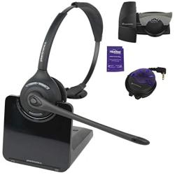 Plantronics CS510 Wireless Headset System Bundled with Lifter, Busy Light and Headset Advisor Wipe- Professional Package