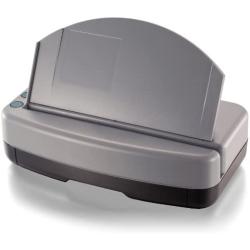 Officemate Heavy-Duty 3-Hole Electric Eco-Punch, 30 Sheet Capacity, Black/Gray/Green (90110)