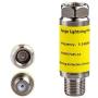 Coaxial Surge Protector for Cable TV,Surge Lightning Protector for Coaxial TV Antenna and Satellite in-Line 75 ohm 5-2400MHz