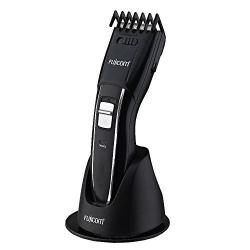 FUJICOM XTRIM Cordless Professional Hair Clipper and Beard Trimmer for Men – Adjustable Length Stetting, unique blade combs with round frame to prevent skin abrasion, Rechargeable Long Lasting Battery