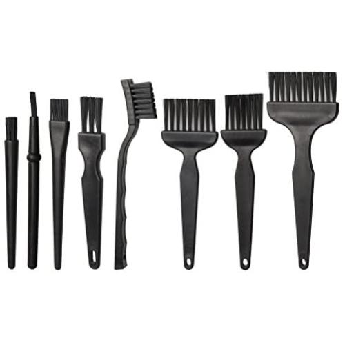 Hugesavings 8 in 1 Anti Static Brushes, Portable Plastic Handle Nylon Cleaning Keyboard Brush Kit for Computer and Small Spaces