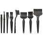 Hugesavings 8 in 1 Anti Static Brushes, Portable Plastic Handle Nylon Cleaning Keyboard Brush Kit for Computer and Small Spaces
