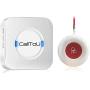 CallToU Caregiver Pager Wireless Call Button Nurse Alert System Help Button for Home/Elderly/Patient/Disabled Attention Pager 500+ Feet 1 Plugin Receiver 1 Waterproof Transmitter