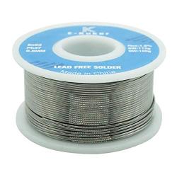 E-Kuker Rosin Core Tin Lead Solder Wire 6337 for Electrical Soldering (0.8mm,100g) - Flows Well, Bonds Well, Bright Shiny Strong Joints