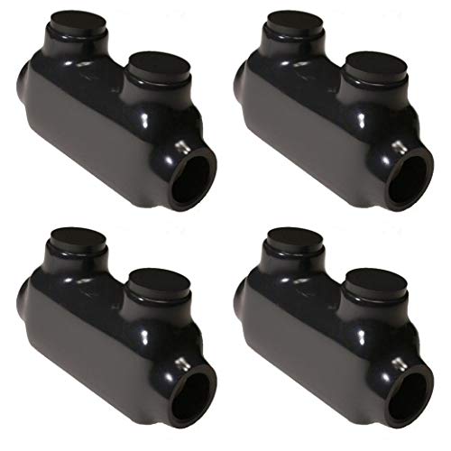 (4 Pack) Morris Item 97020 Black Insulated in-Line Splice Connector – 2/0-6 Wire Range, 3/16 Allen Hex – 3.55”L x 0.96”W x 2.05”H –Pre-Filled, Easy Entry, Rubber Vinyl Coating, 2 Set Screws (4 Pack) Morris Item 97020 Black Insulated in-Line Splice Connector – 2/0-6 Wire Range, 3/16 Allen Hex – 3.55”L x 0.96”W x 2.05”H –Pre-Filled, Easy Entry, Rubber Vinyl Coating, 2 Set Screws