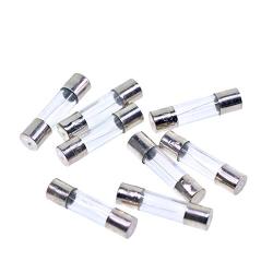 20PCS Light Fuses 110V 125V 8A Slow-Blow Mini Light Strings Replacement Glass Fuses 0.2 x 0.79 inch / 5 x 20 mm
