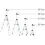 50'' Aluminum Camera Tripod with Built in Bubble Level Indicator for All GoPro HERO Cameras + Tripod Mount & an eCostConnection Microfiber Cloth