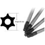 Kyuionty Set of 4 Torx Screwdriver, Magnetic T6 T8 T9 T10 Screwdriver Tool Kit for Repair & Maintenance Small Appliances & Electronic Products