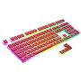 HK Gaming 108 Double Shot PBT Pudding Keycaps Ansi/ISO - OEM Profile Pudding Keyset 60% / 87 TKL / 104/108 MX Switches Backlit (Red)