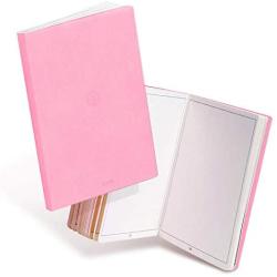 CZUR Drawing or Writing Journal Notebook, PU Leather Peach Velvet Cover,Work with CZUR APP’s OCR (Soft Pink)