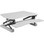 Lorell Sit-to-stand Gas Lift Desk Riser, White
