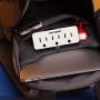 Maximm (3-Pack) 3 Outlet Grounding Adapter With Grounding Plug White, Turn 2-Prong Outlet To 3-Wire Grounding Outlets, ETL Listed