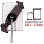 CTA Digital: Height-Adjustable Rotating Gooseneck Stand W/Attachable Locking Wheels for 7-13’’ Tablets/iPad 10.2-Inch (7th & 8th Gen.)/iPad Air 3/12.9-Inch iPad Pro/iPad Gen 6 & More
