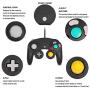 Gamecube Controller, Classic Wired Controller for Wii Nintendo Gamecube (Black-2Pack)