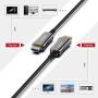 ATZEBE Fiber Optic HDMI Cable 6ft, Fiber HDMI Cable Supports 4K@60Hz, 4:4:4/4:2:2/4:2:0, HDR, Dolby Vision, HDCP2.2, ARC, 3D, High Speed 18Gbps, Slim and Flexible HDMI Fiber Optic Cable…