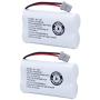 QBLPOWER BT-1007 Rechargeable Cordless Telephone Batteries Compatible with Uniden BT1007 BBTY0651101 BT904 BT-904 BT1015 BBTY0460001 BBTY0700001 Panasonic HHR-P506 HHR-P506A (2 Pack)