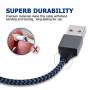 iPhone Charger,Lightning Cable 3Pack 10Ft Sundix iPhone Charger Cable Nylon Braided Charging Cable Cord Compatible X 8 8plus 7 7plus 6s 6s Plus More-Blue