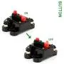 UTSAUTO Circuit Breaker 60Amp Waterproof Fuse Holder Resettable Fuse Circuit Breaker, Manual Reset 12V-24V DC for Car Audio Rv Marine Boat Truck Trolling Motors Inline Fuse Inverter