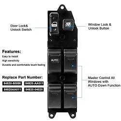 HZTWFC Power Window Lifter Controller Master Control Switch 84820-60090 8482060090 Compatible for Toyota Echo Yaris Camry Picnic 4Runner Hilux