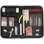 Complete Guitar Accessories Repair and Maintenance Kit - Large Care Set of Tools for Guitar Ukulele & Bass. Guitar Kit with Convenient Case, Perfect Gift for Music or String Instrument Enthusiast