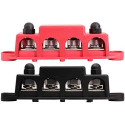 Fastronix 3/8'' 4 Stud Power and Ground Distribution Block with Cover
