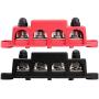 Fastronix 3/8'' 4 Stud Power and Ground Distribution Block with Cover