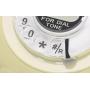 Opis 60s Cable with Classic United States Rotary Dial Inlay: Designer Retro Phone/Rotary Dial Telephone/Retro Style Phone/Vintage Telephone/Classic Desk Phone with Rotary Dialler (Cream)